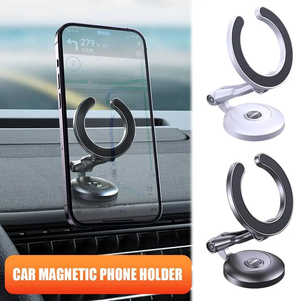 Adjustable Folding Magnetic Ring Car Phone Holder - Image 2