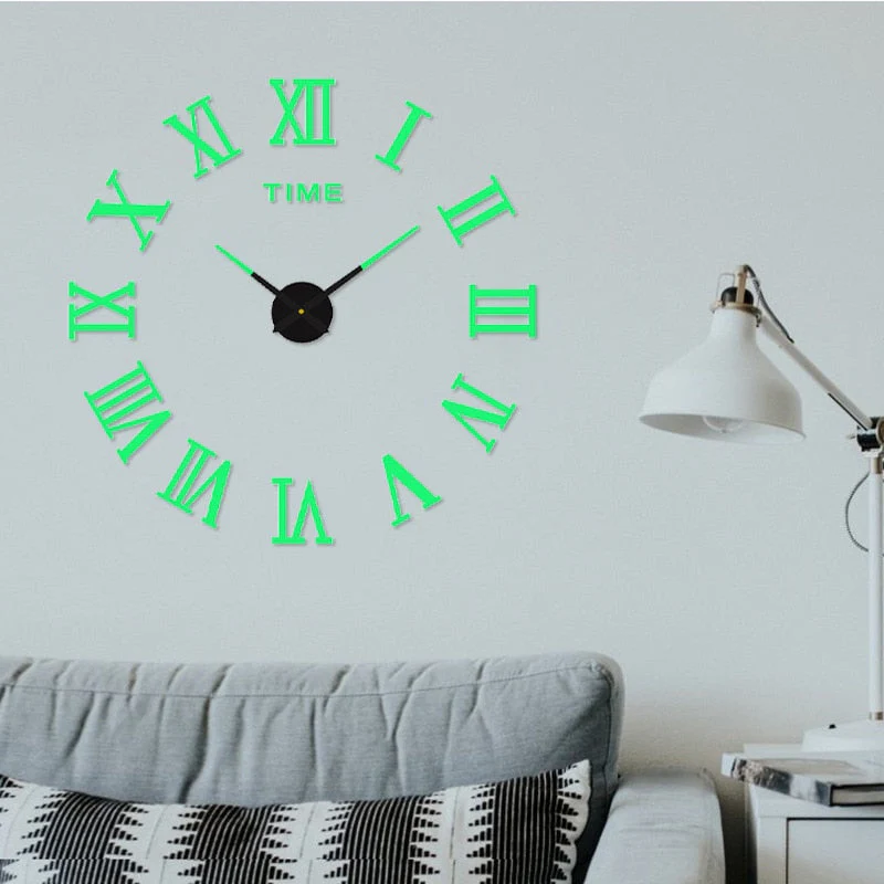 3D Luminous Silent Wall Clock - Image 3
