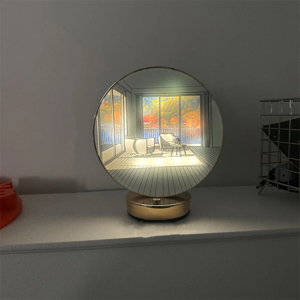 Creative Artistic Orb Painting Table Lamp - Image 1