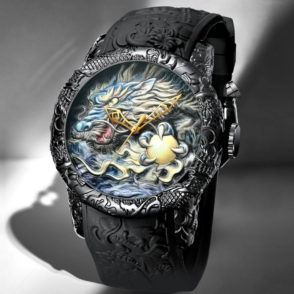 Ancient Dragon Heart Design Quartz Watch - Image 2
