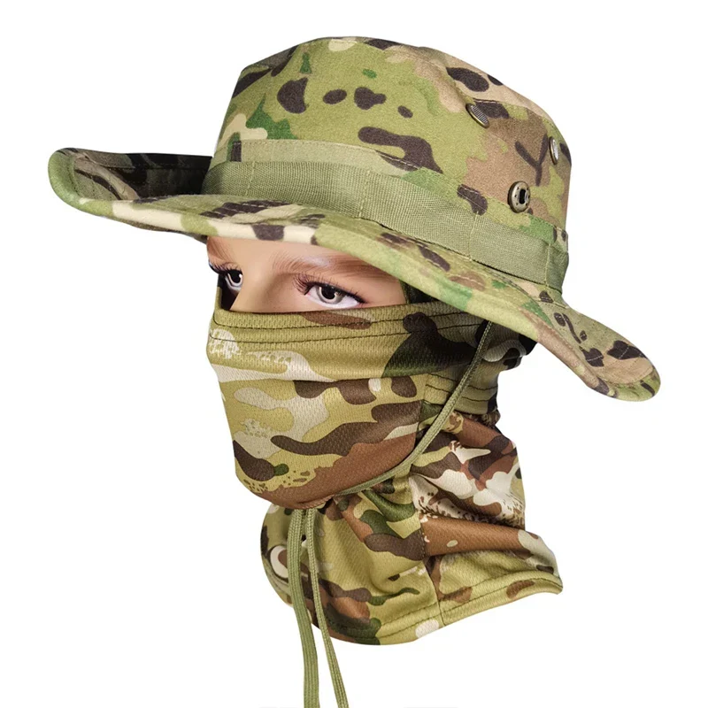 Tactical Camouflage Full Face Cover Hat - Image 3
