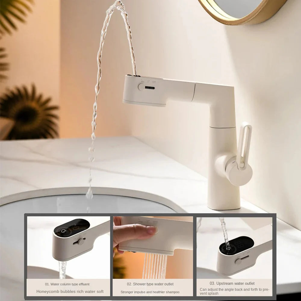 Three-Mode Waterflow LED Display Smart Faucet - Image 2