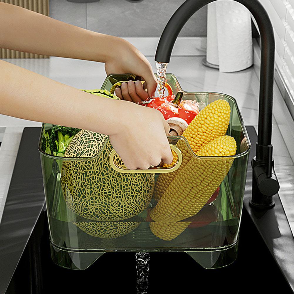 Stackable Vegetable Washing Basket Drainer - Image 2