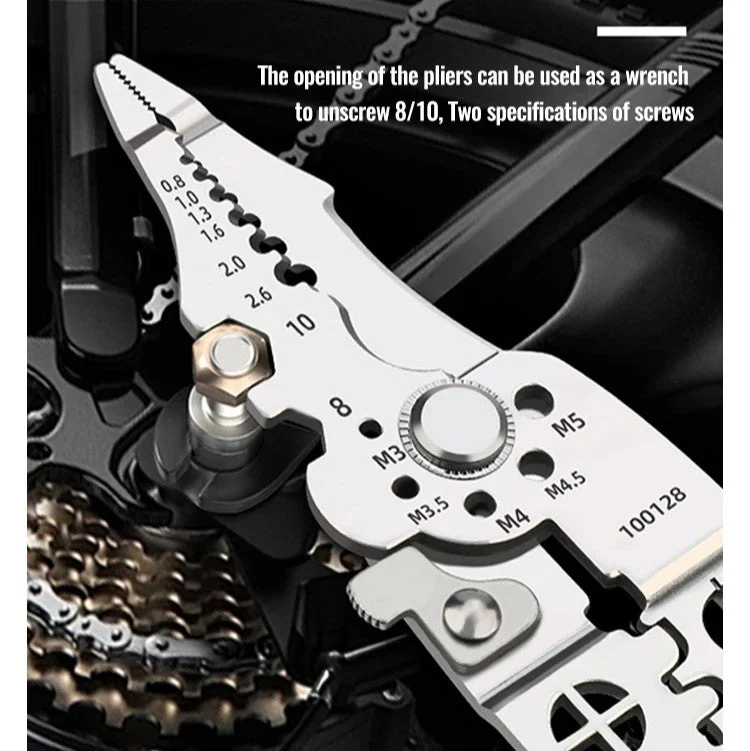 Wire Stripper Adjustable Crimper Automatic Cable Cutter Tool - Image 2