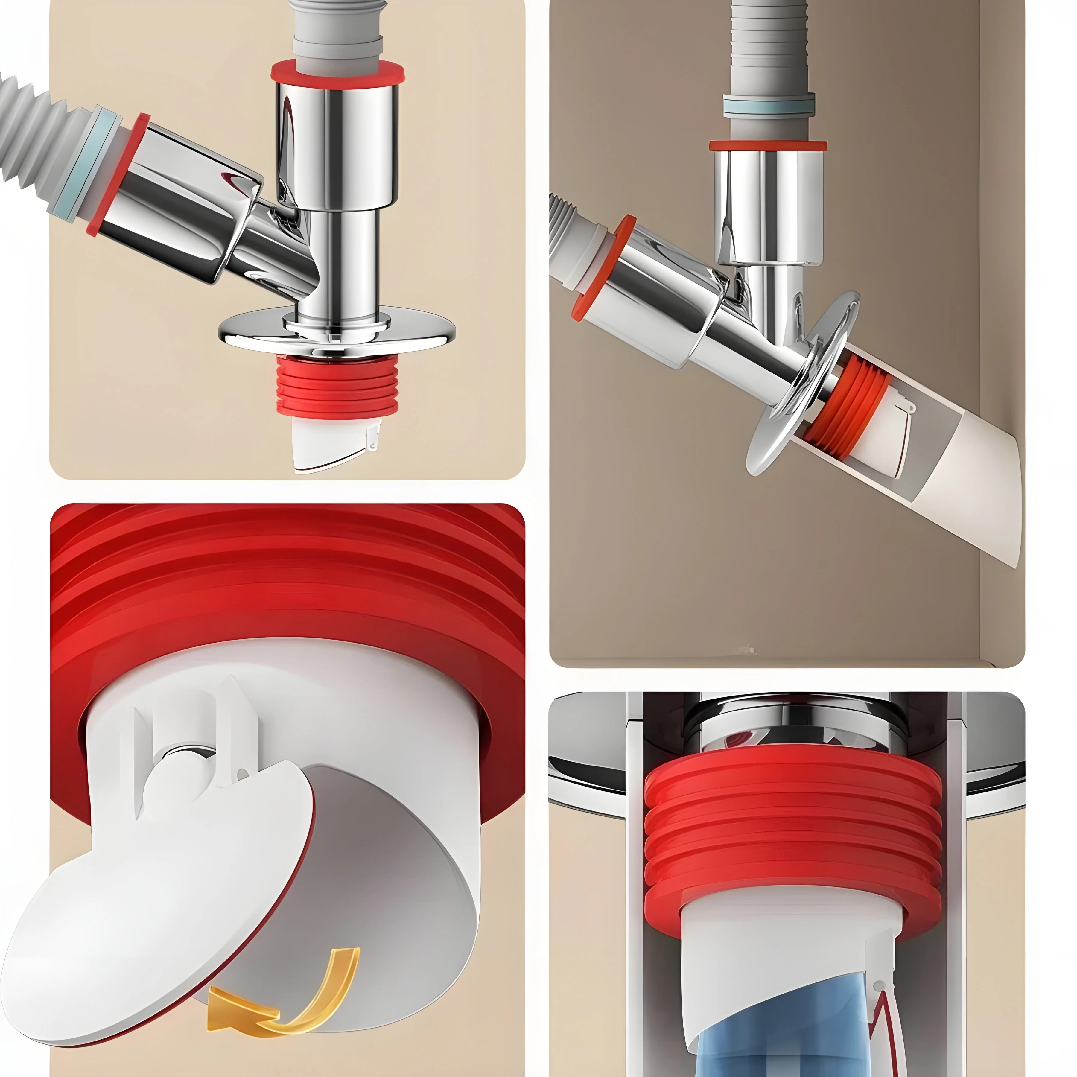 Anti-Odor Washing Machine Floor Drain Connector - Image 3