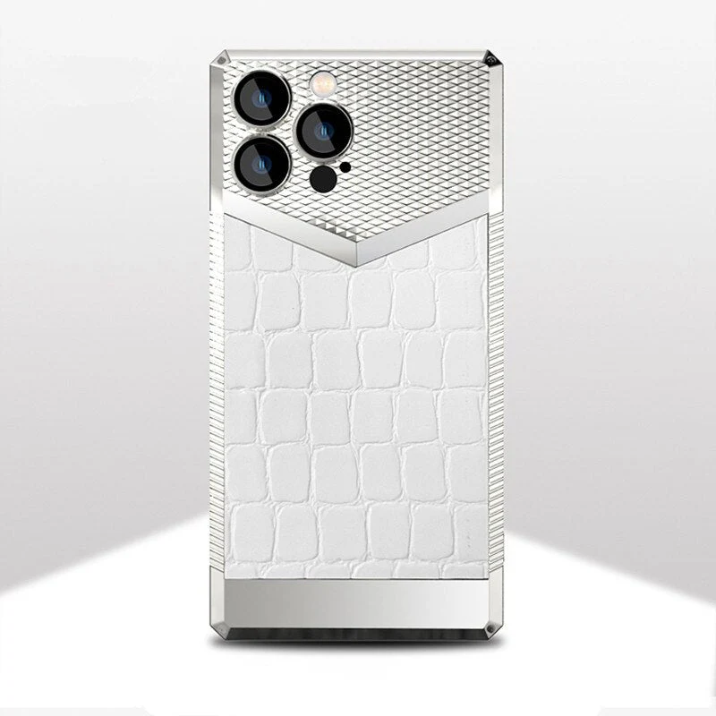 Crocodile Pattern Shock Absorbent Leather iPhone Case - Image 3