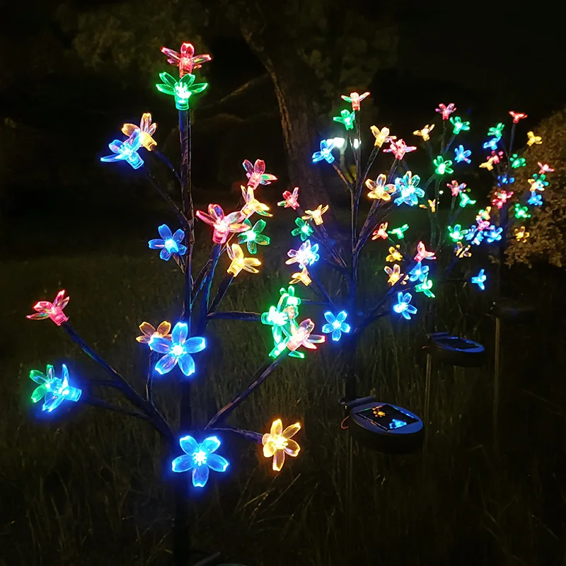 Sakura Tree Solar Flower Pathway Outdoor Lights - Image 2