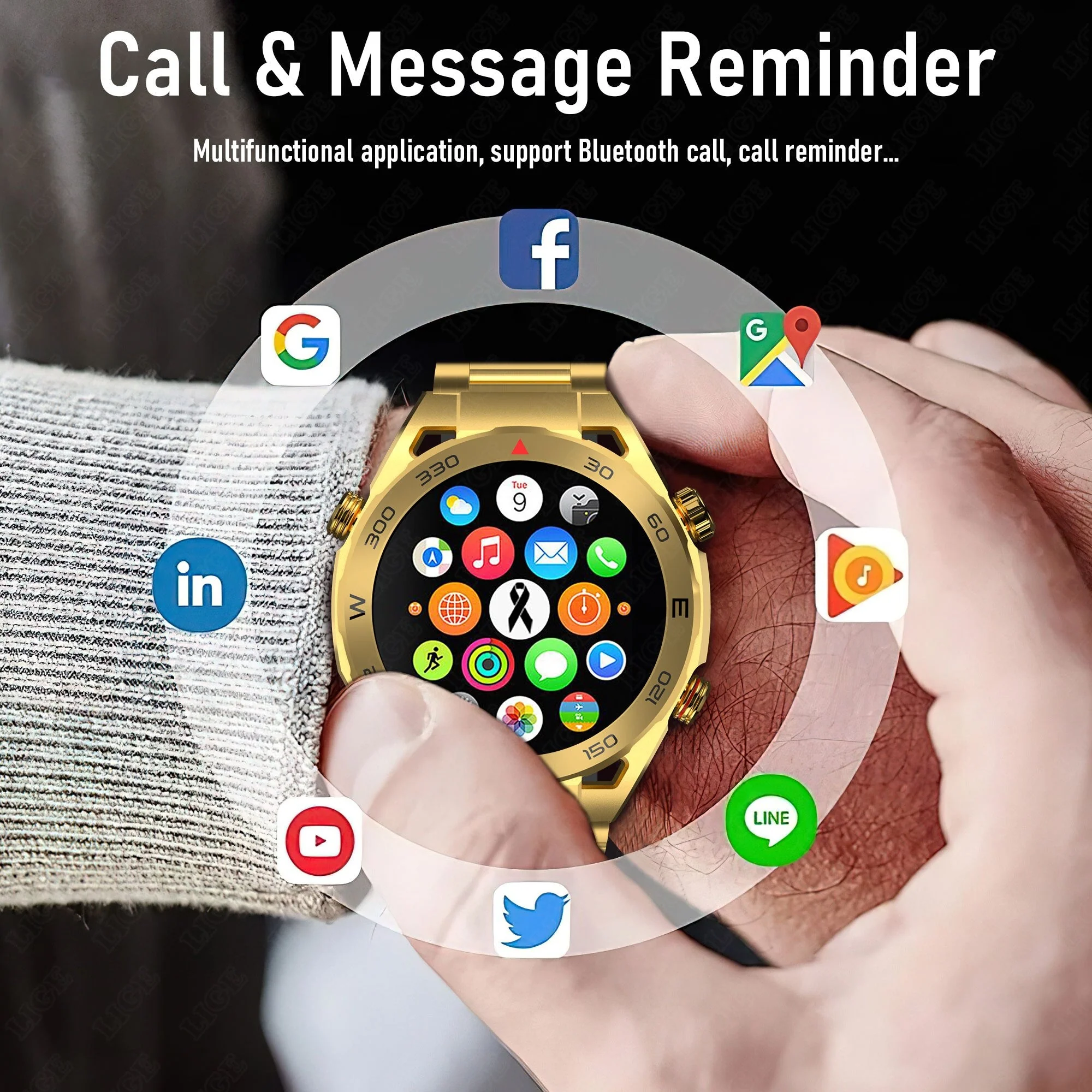 Active Motion Elegant Barometer Smart Watch - Image 3