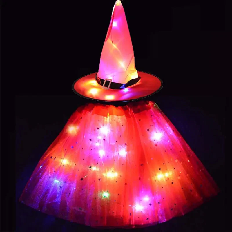 Glow Witch Luminous Kids Costume - Image 2