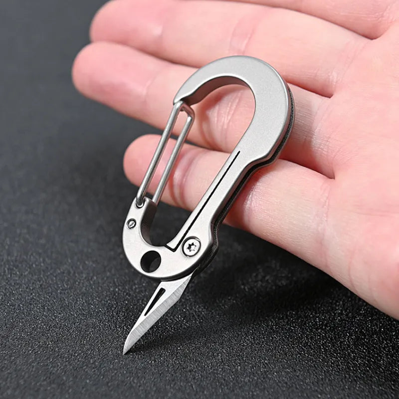 Titanium Alloy EDC Multi-Tool Keychain Knife - Image 1