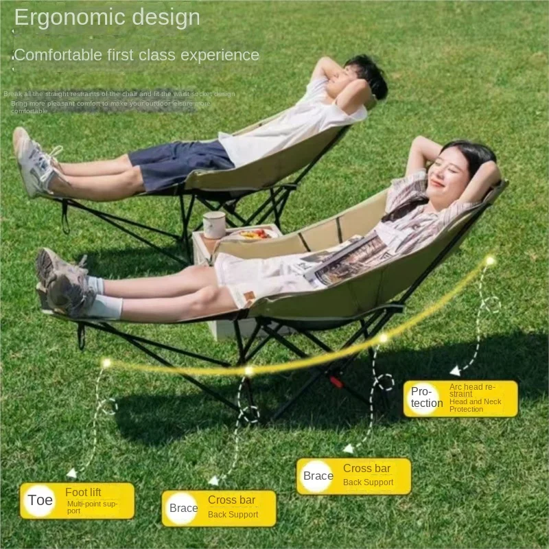 Relax Everywhere Reclining Outdoor Lounge Camping Chair - Image 2