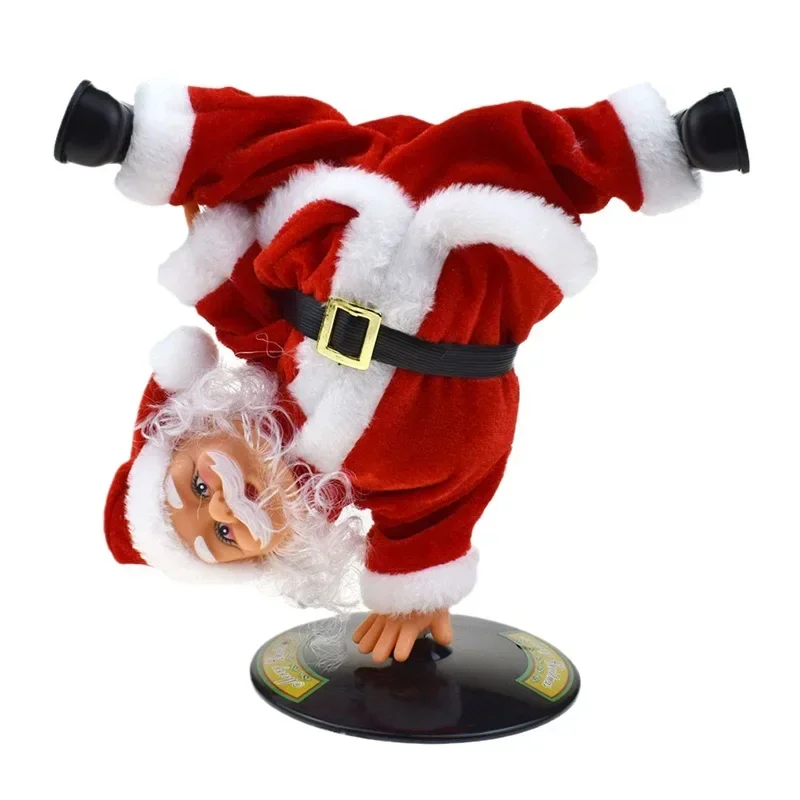 Breakdancing Santa Dynamic Christmas Figurine - Image 3
