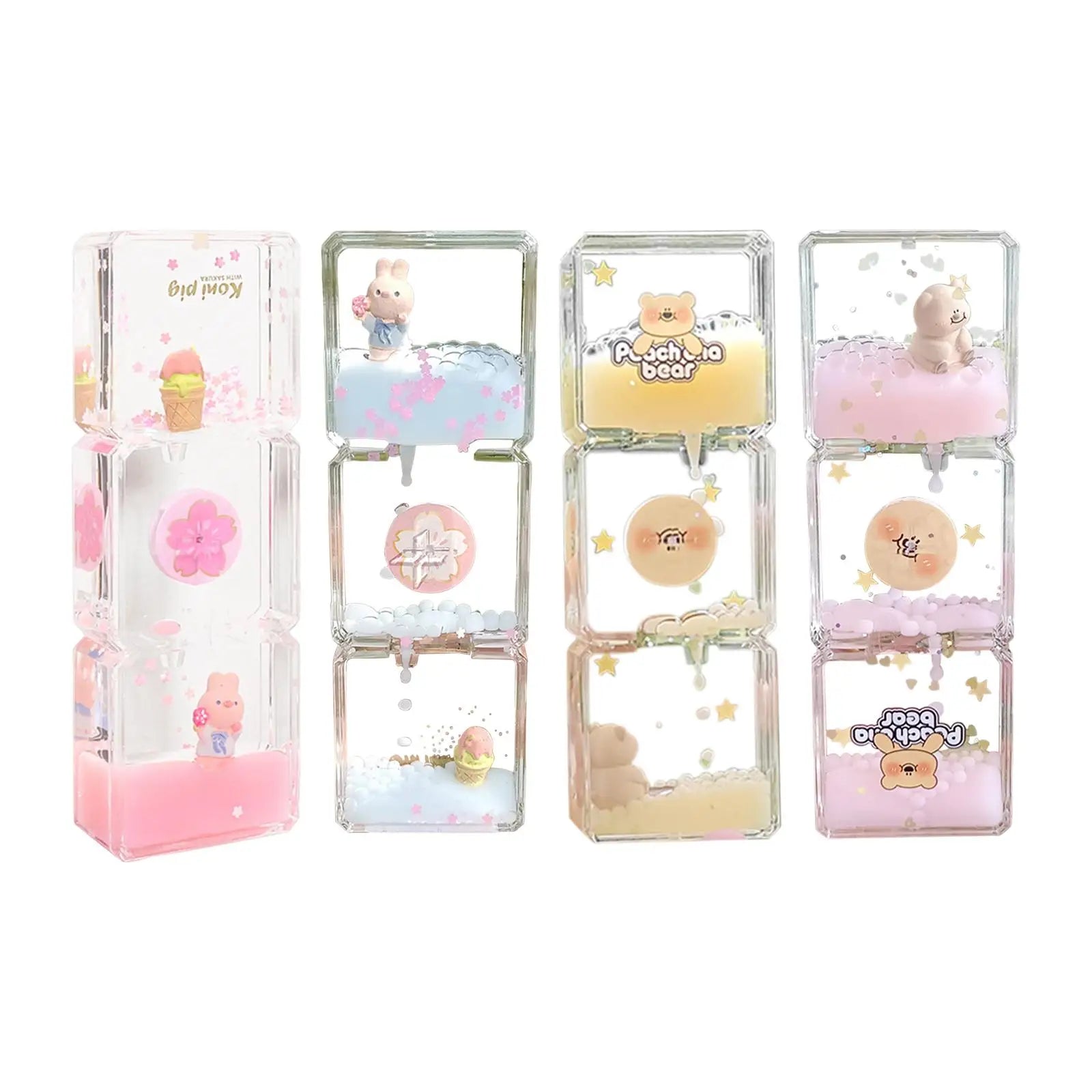 Floral Fantasy Liquid Cartoon Motion Hourglass - Image 3