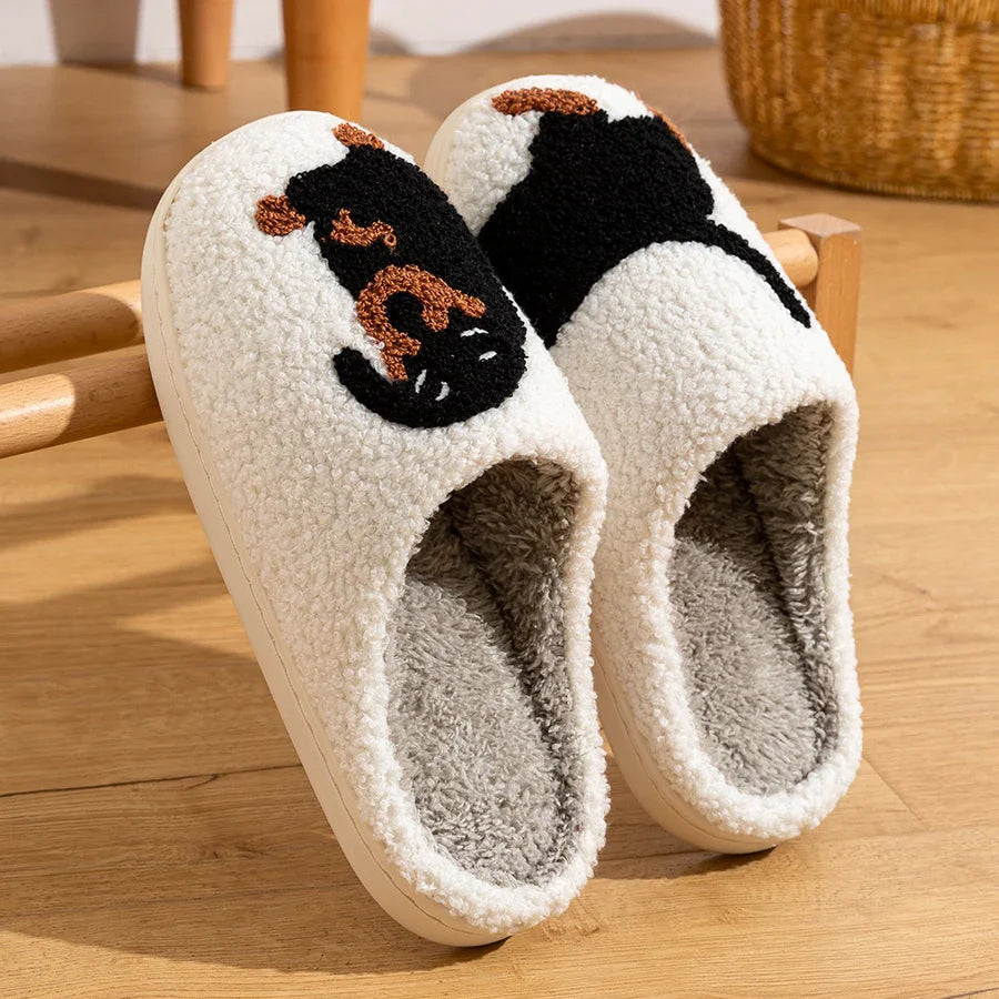 Cozy Dog Pattern Indoor Slippers - Image 3