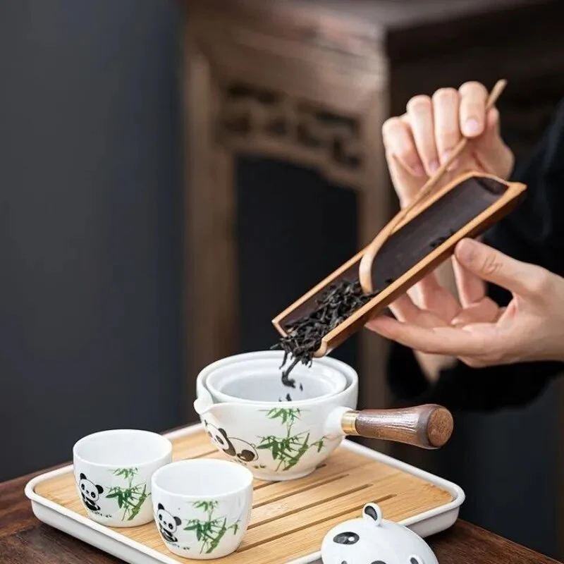 Panda Spin Rotating Tea Set - Image 3