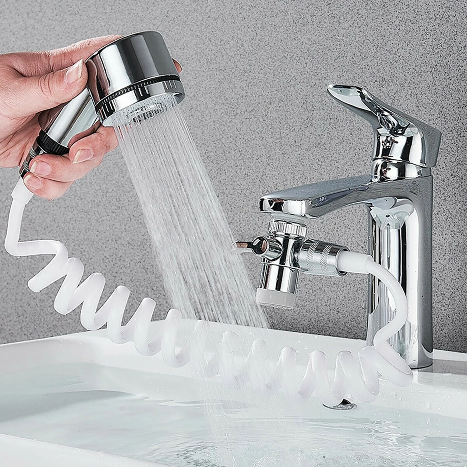 All-in-One Easy Clean Adjustable Bathroom Set - Image 1