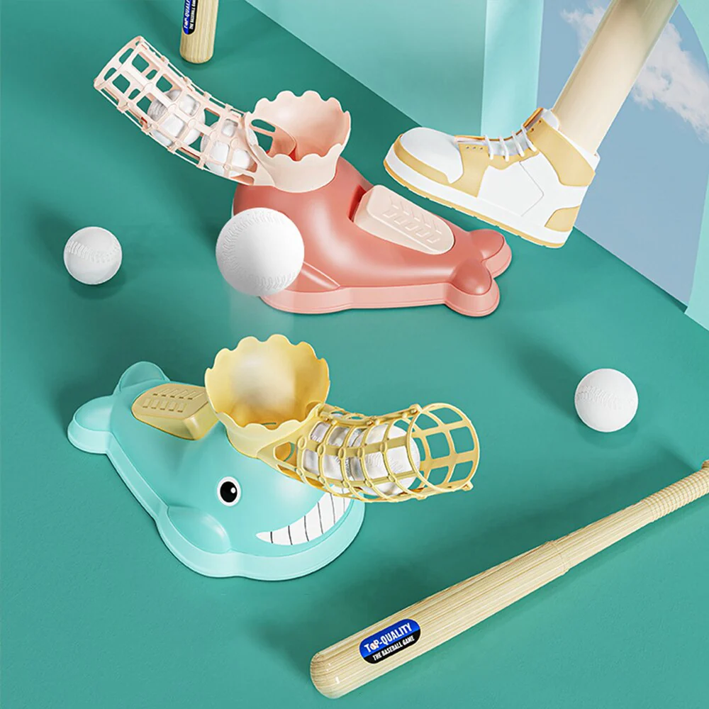 Whale Baseball Launcher Trainer Toy Set - Image 2