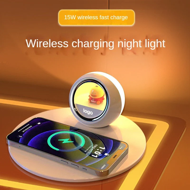 Sunshine Alarm Clock Elegant Clock Wireless Charger - Image 3