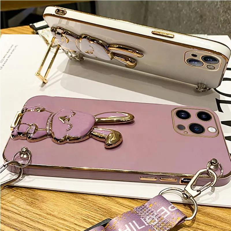 3D Rabbit Ear iPhone Holder Case - Image 3