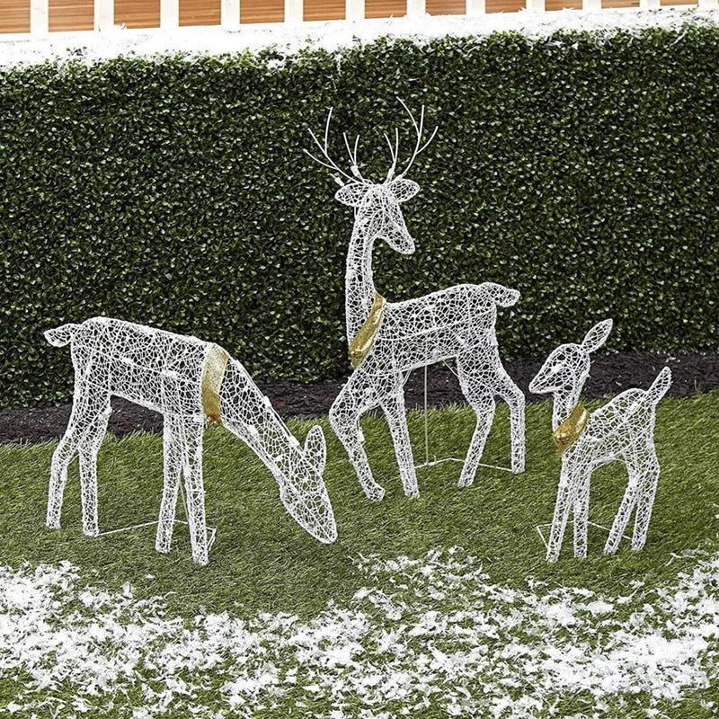 Glowing Reindeer Light Garden Decoration - Image 2