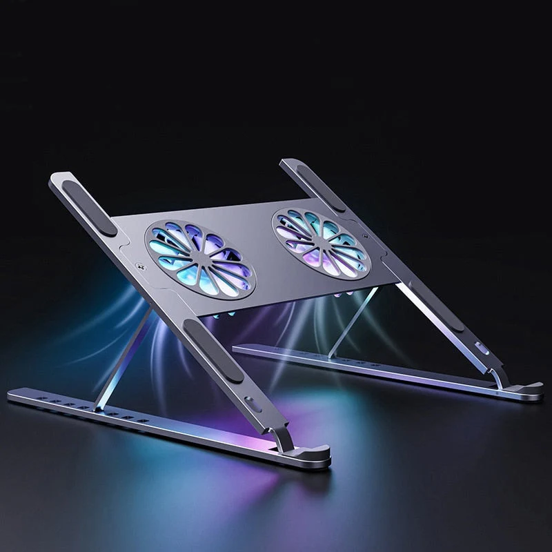 Foldable Aluminum Laptop Cooling Holder - Image 1