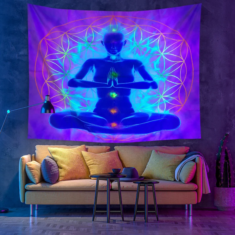 Colorful Glowing Luminous Tapestry - Image 3