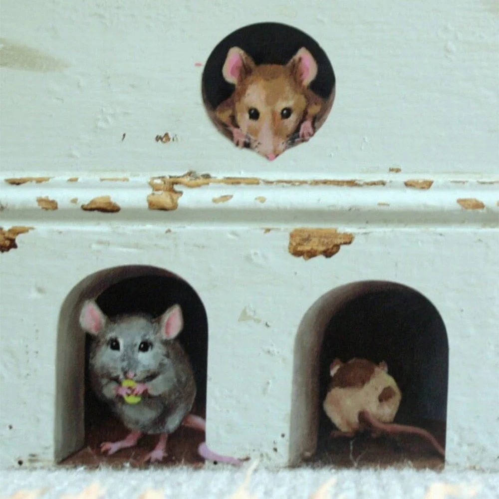 3D Mouse Hole Funny Wall Stickers - Image 2