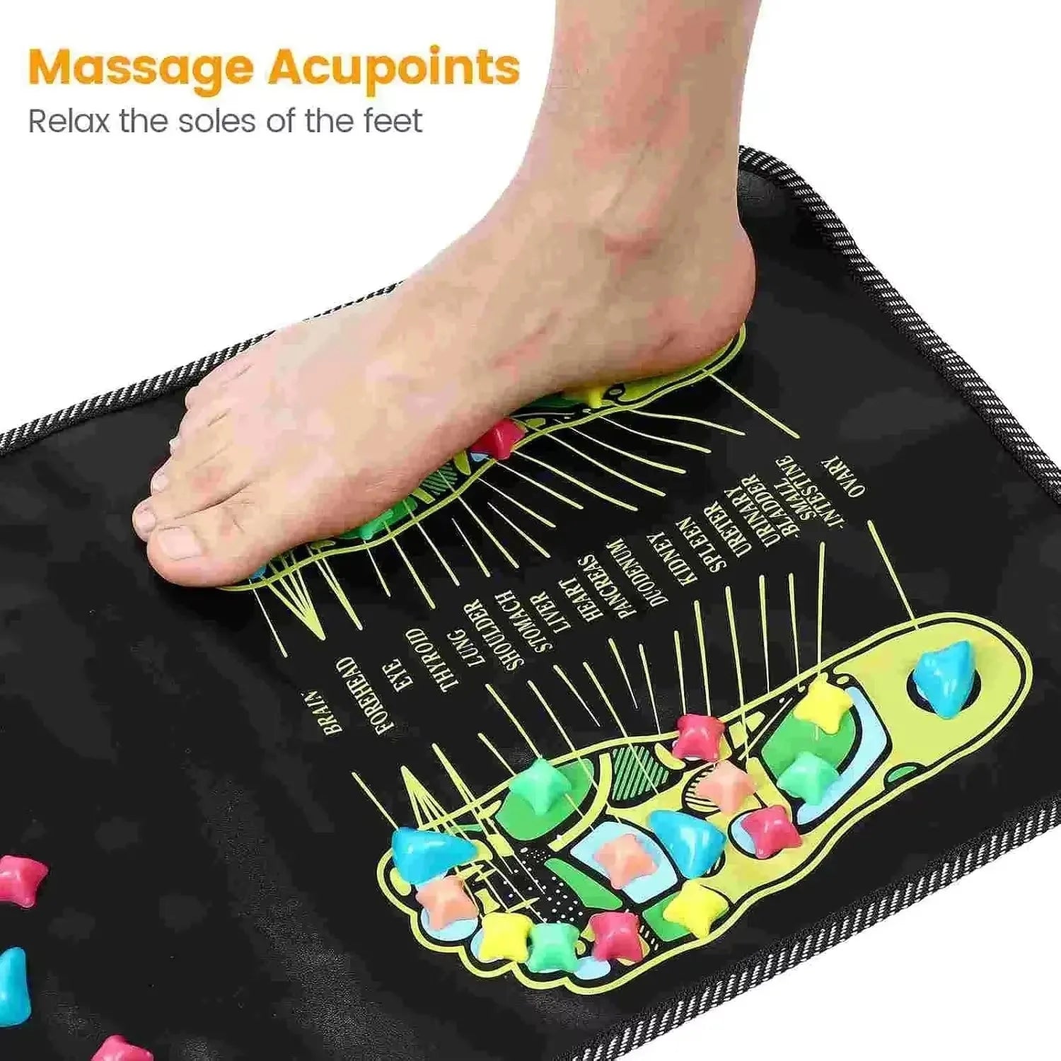 Multi-Point Reflexology Stress Relief Foot Massage Mat - Image 3
