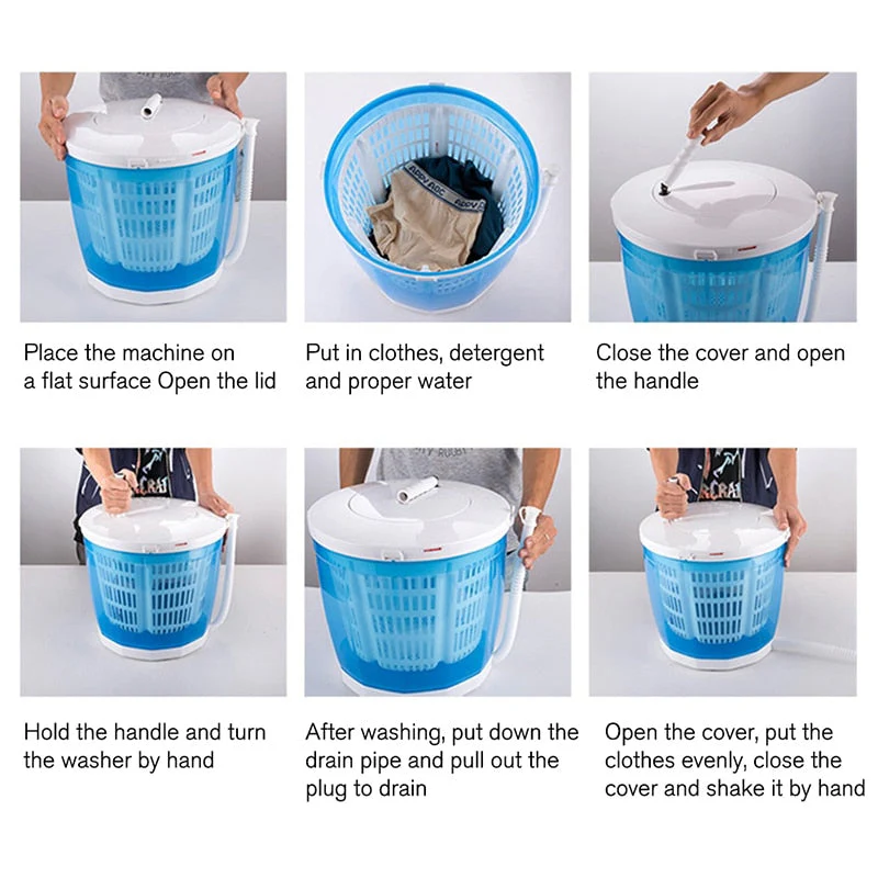 Easy Clean Manual Portable Washing Machine - Image 3
