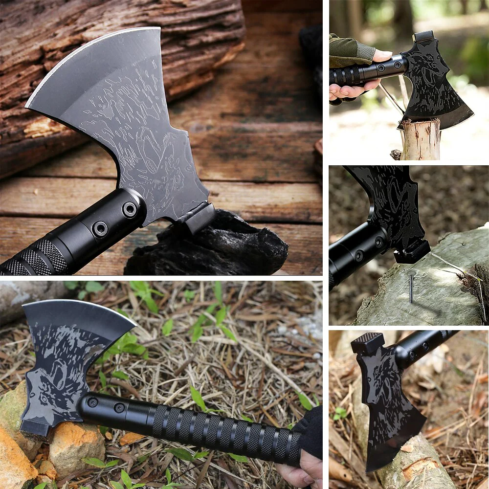 Multi-Gear Foldable Survival Camping Axe - Image 2