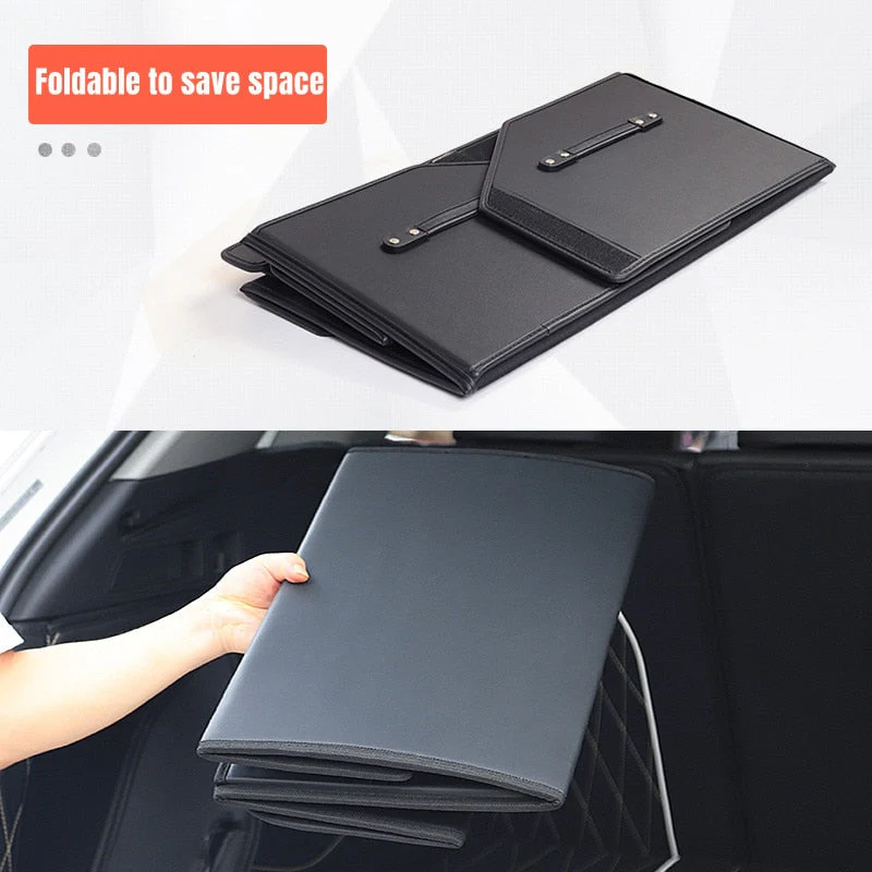 Car Guru Leather Large Capacity Trunk Organizer Box - Image 3