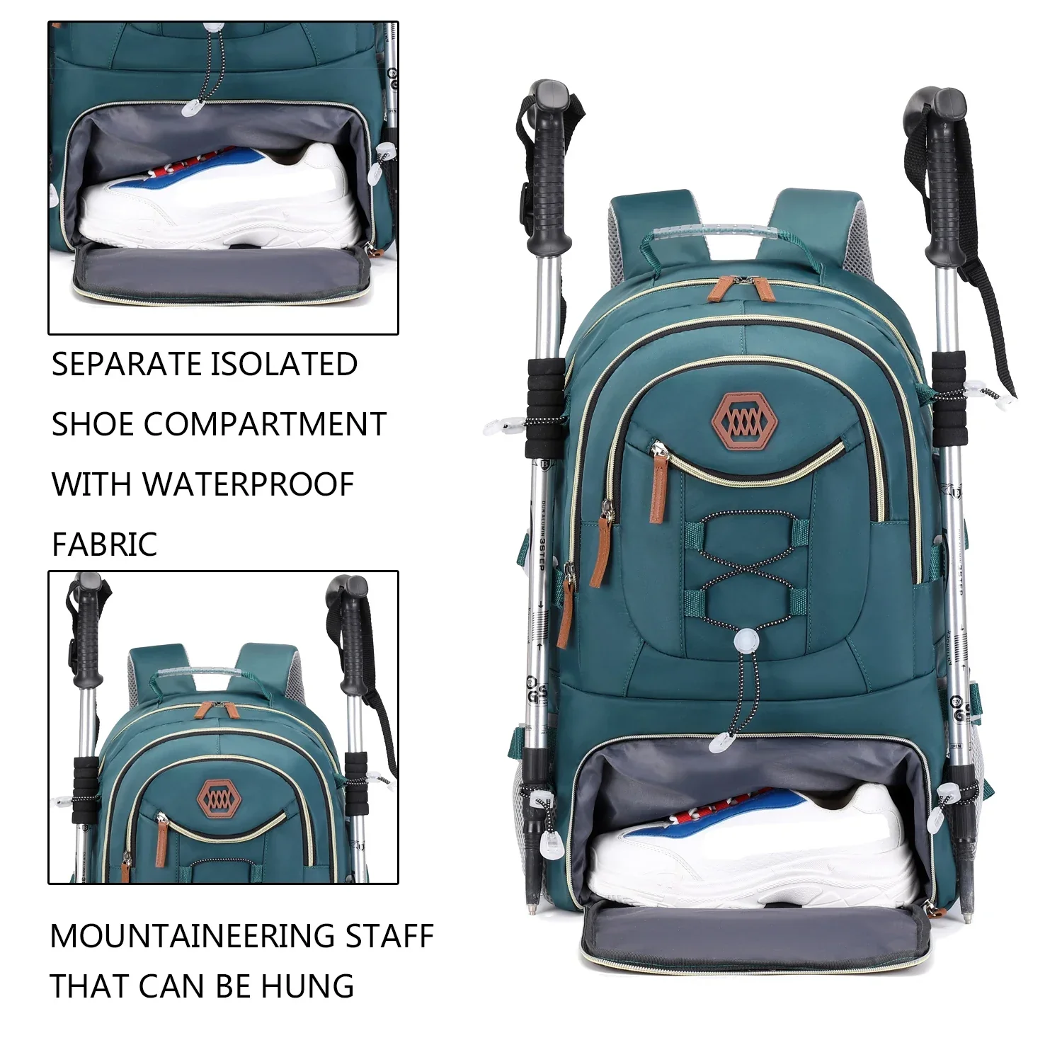All-Weather Waterproof Large Capacity Hiking Backpack - Image 3
