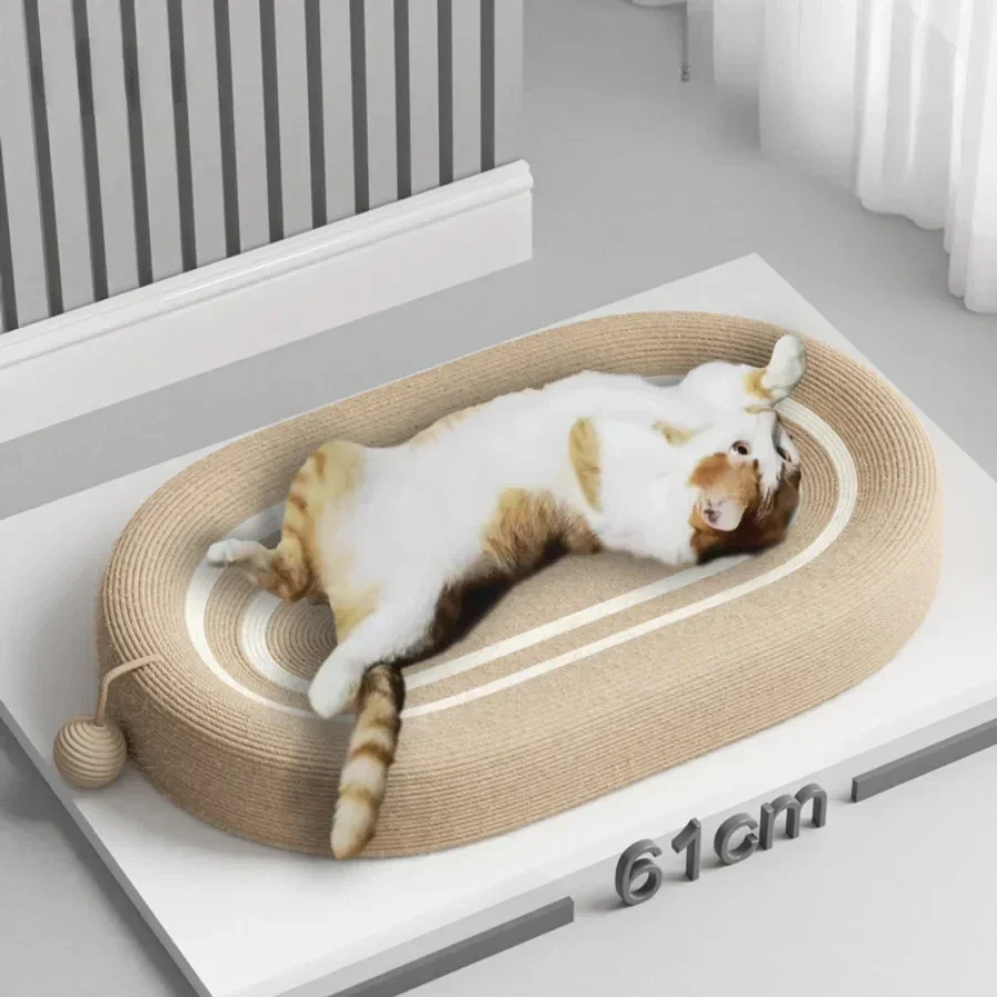 Cat Scratch Nest Oval Bed - Image 2