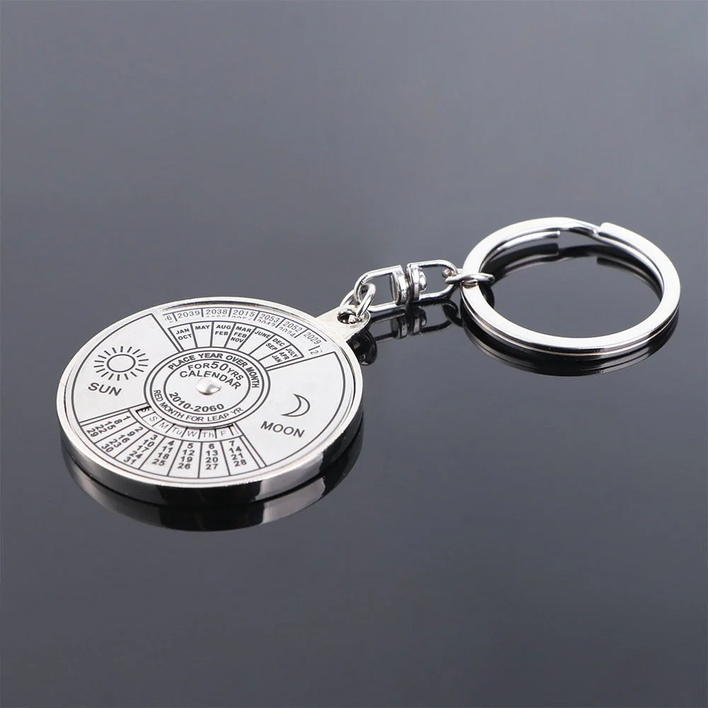 Creative Time Portal Mini Metal Calendar Keychain - Image 2