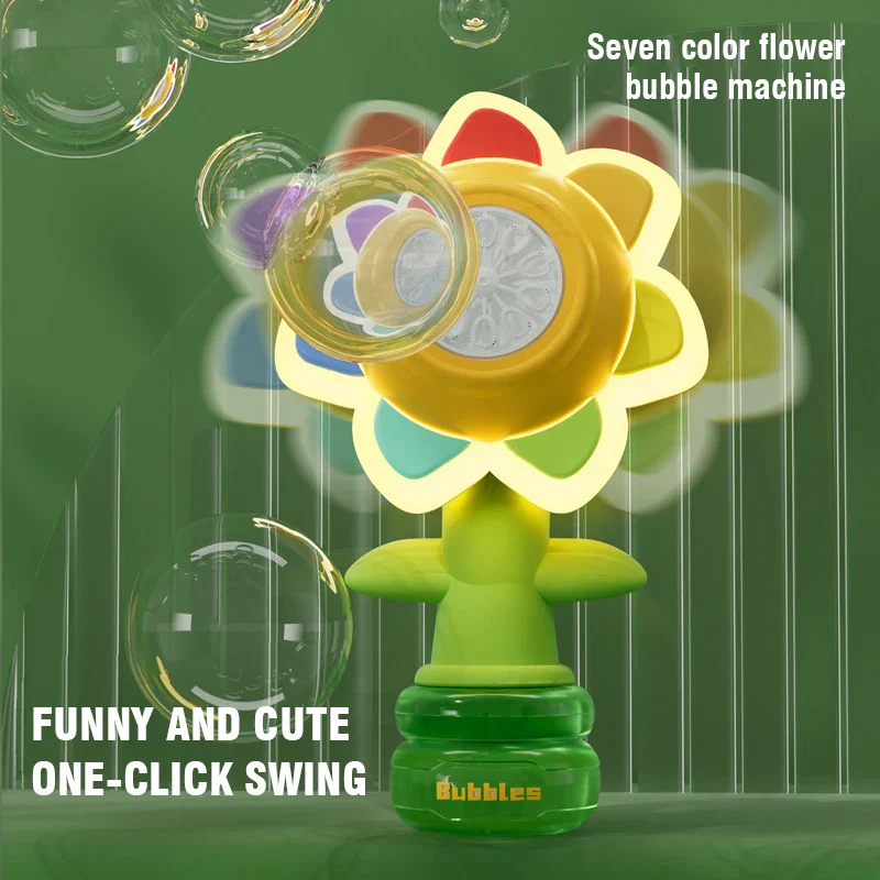 Electric Sunflower Bubble Blower - Image 3