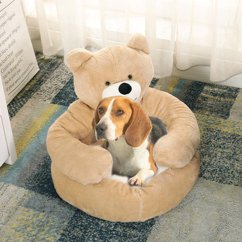 Snuggly Bear Super Soft Comfy Pet Bed - Image 2