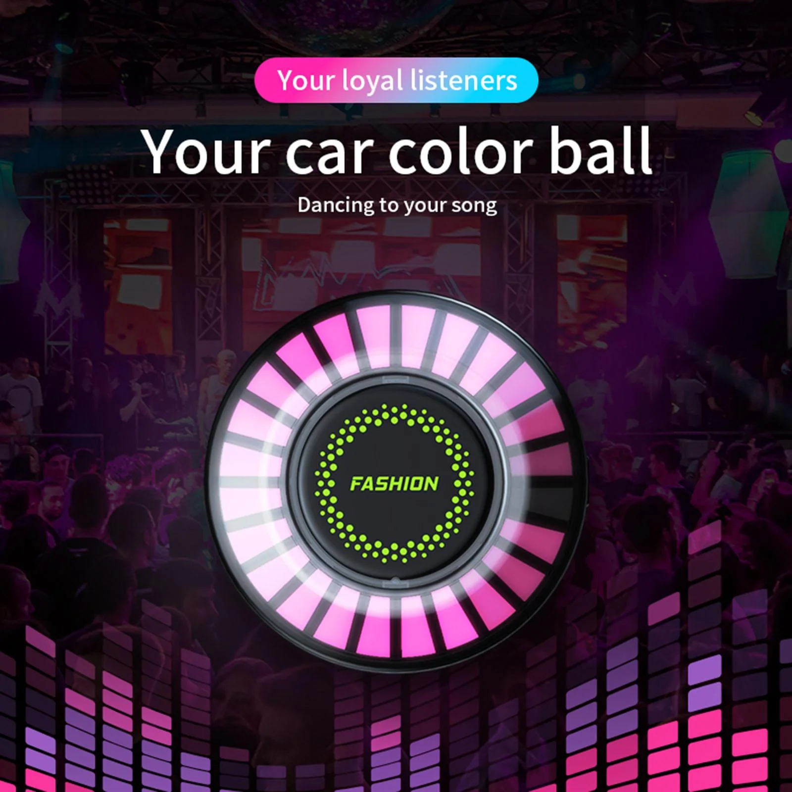 Multicolor Car Fragrance LED Rhythm Light - Image 3