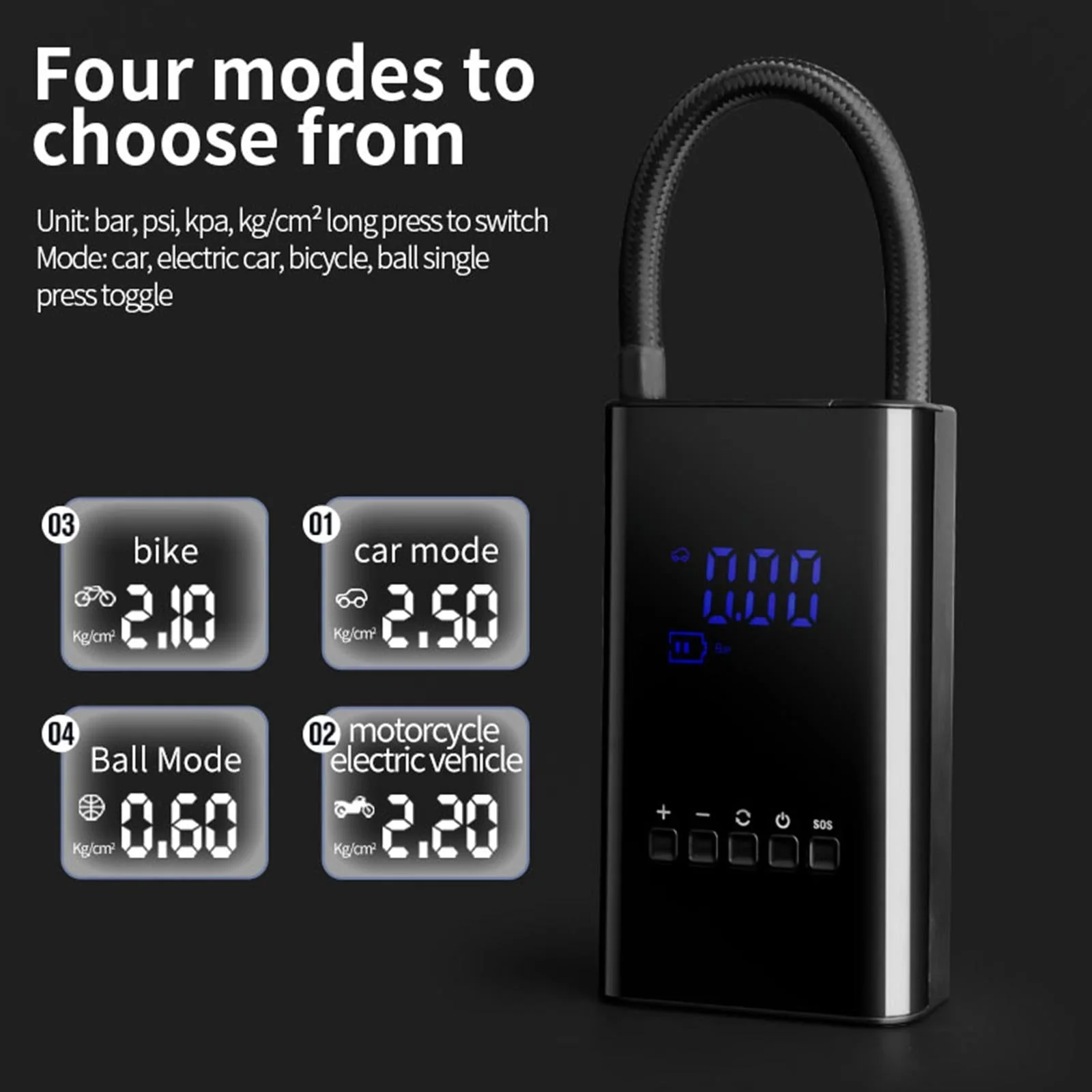 Mini LED Display Road Buddy  Air Compressor - Image 2
