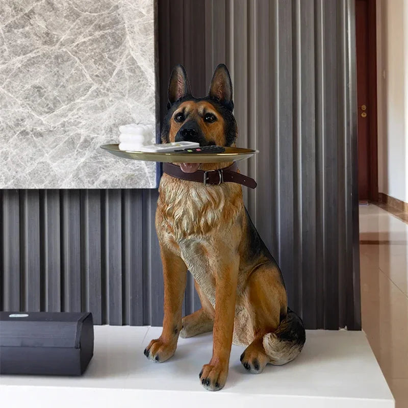 Artsy German Shepherd Decorative Side Table - Image 3