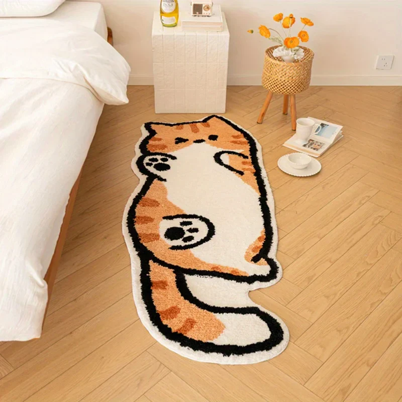 Playful Cat Area Irregular Rug - Image 3