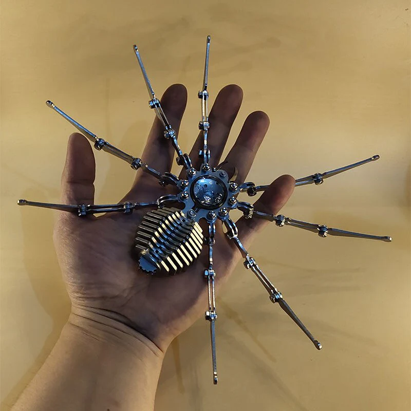 Robot spider Stainless Steel Mechanical Clock - Image 3