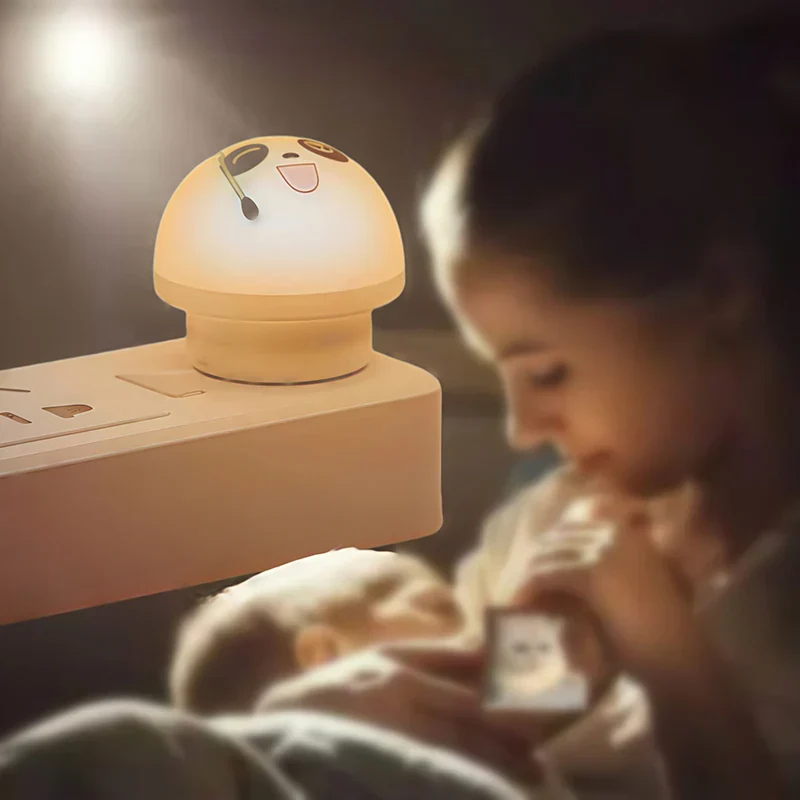 Cute Panda Voice-Controlled LED Night Lamp - Image 3