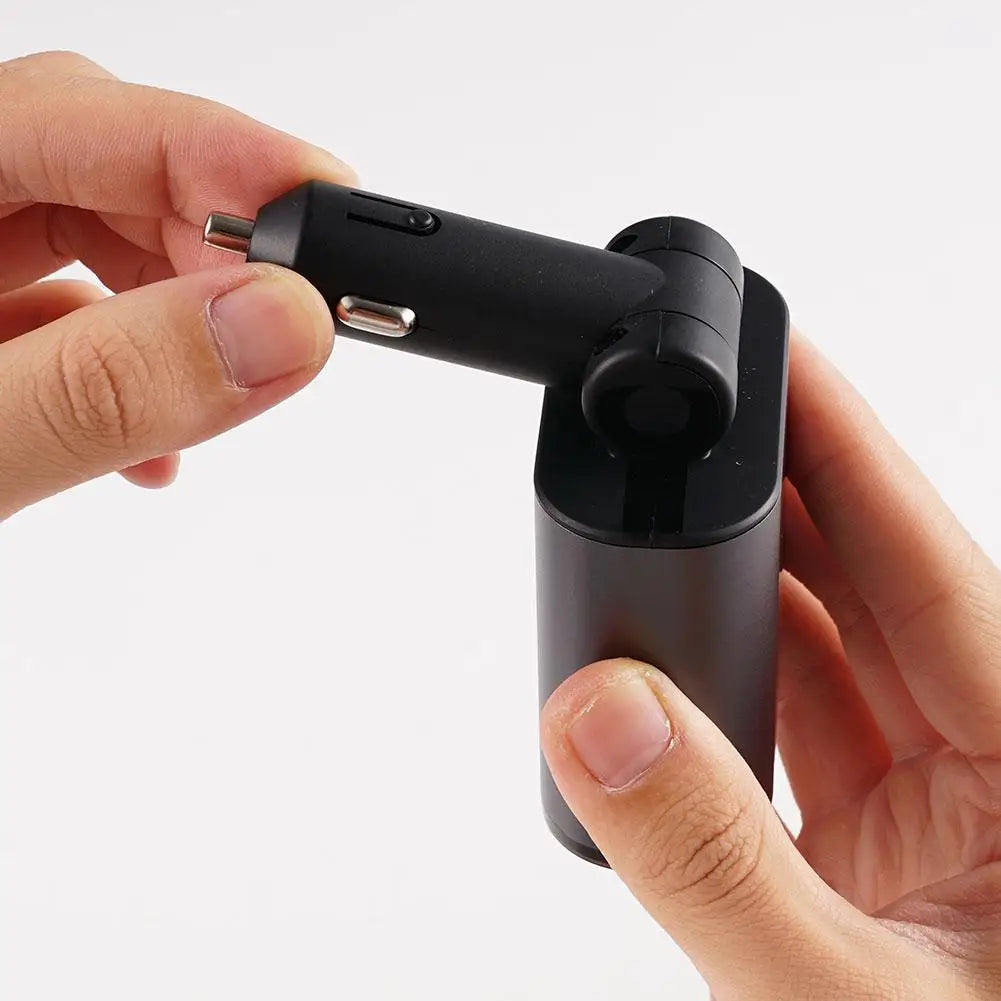 4in1 Retractable Fast Charging Car Lighter Charger - Image 3