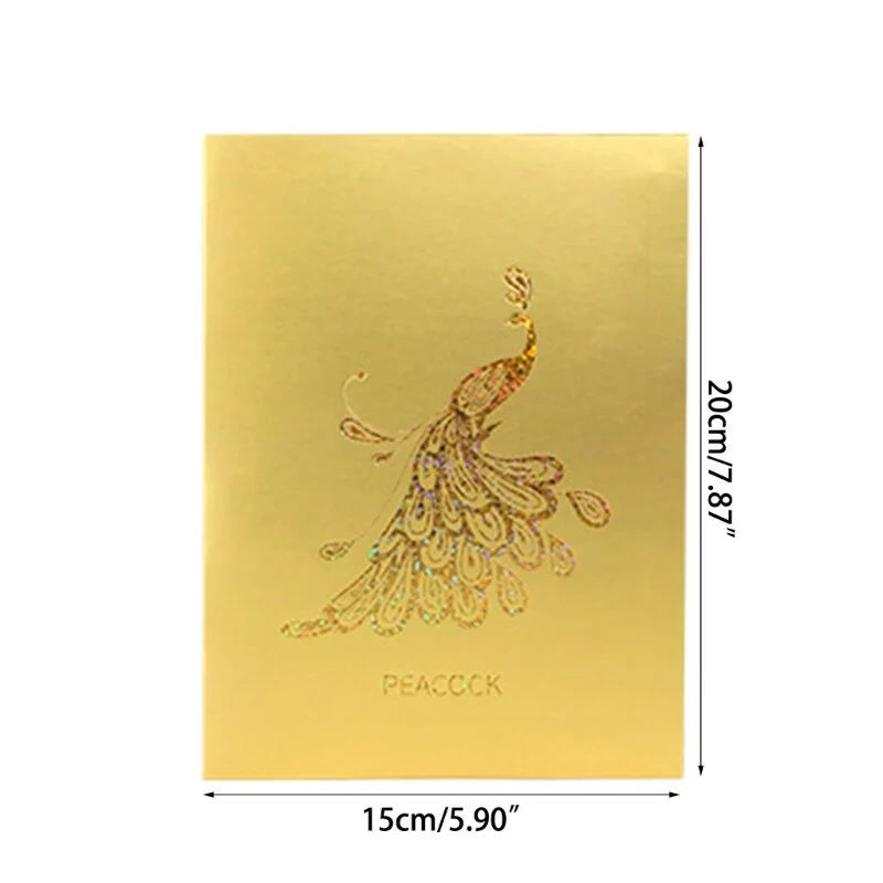 3D Shining Peacock Decorative Card - Image 3