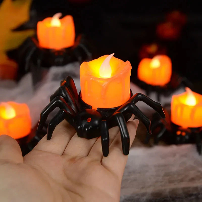 Spooky Spider LED Decor Candle - Image 3