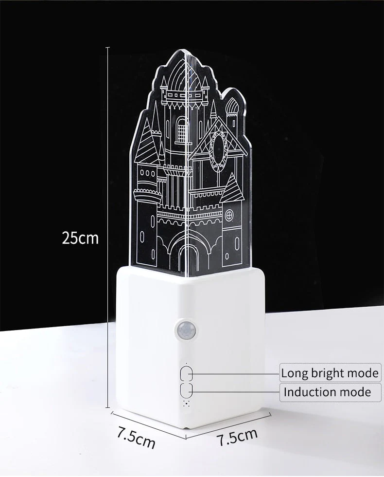 3D LED Rechargeable Wall Night Lamp - Image 3