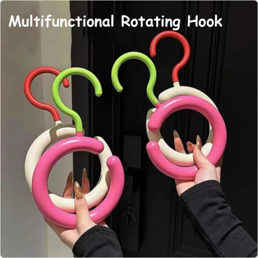 2pcs Rotating Multi-Hook Closet Organizer  Hanger - Image 3