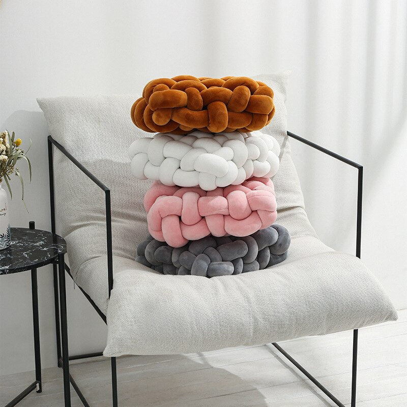 Knotted Ball Decorative Pillow - Image 2