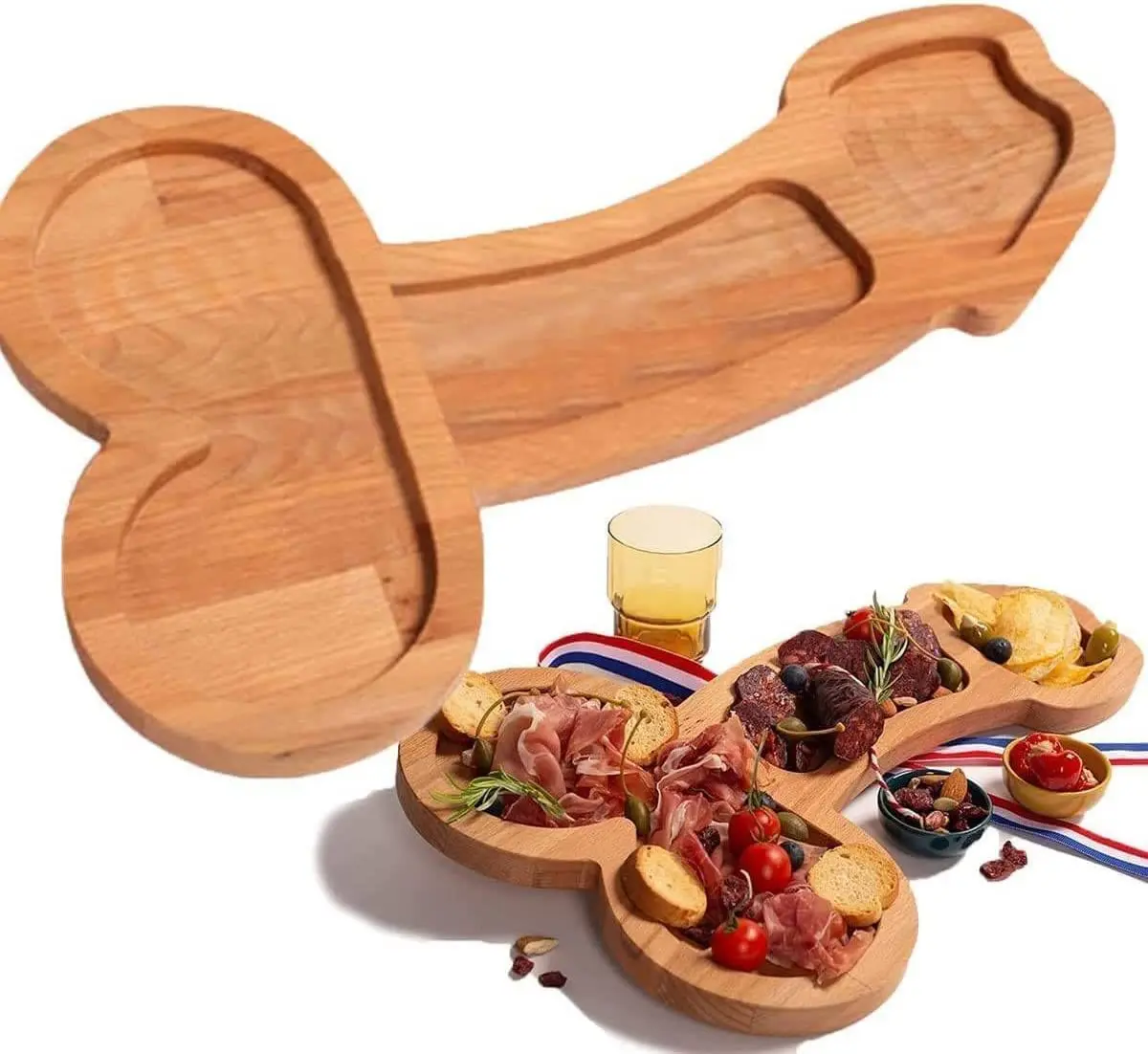 Funny Adult-Themed Multi-Compartment Serving Board - Image 3