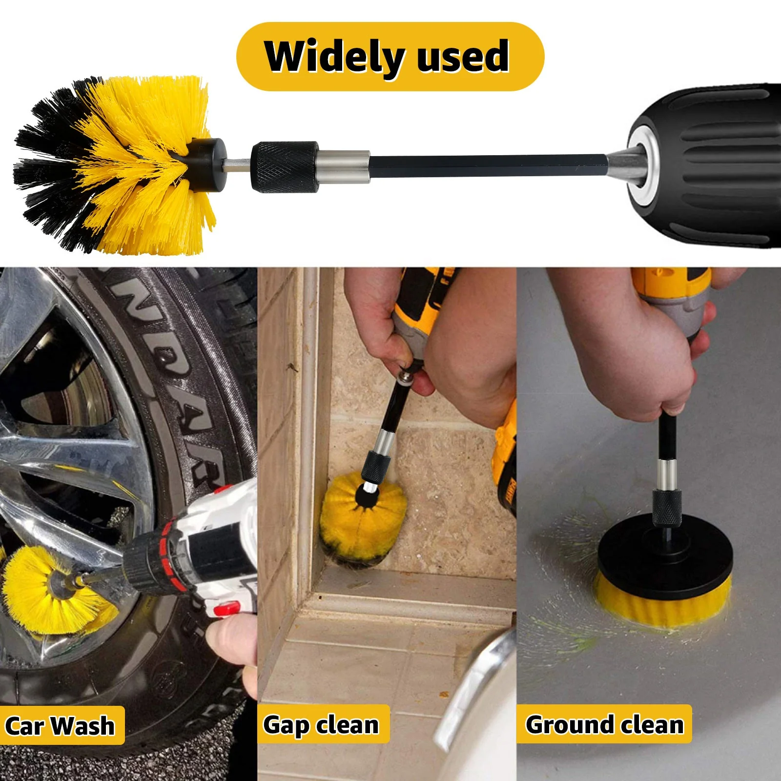 5PCS Electric Drill Attachment Ultimate Cleaning Brush Kit - Image 3